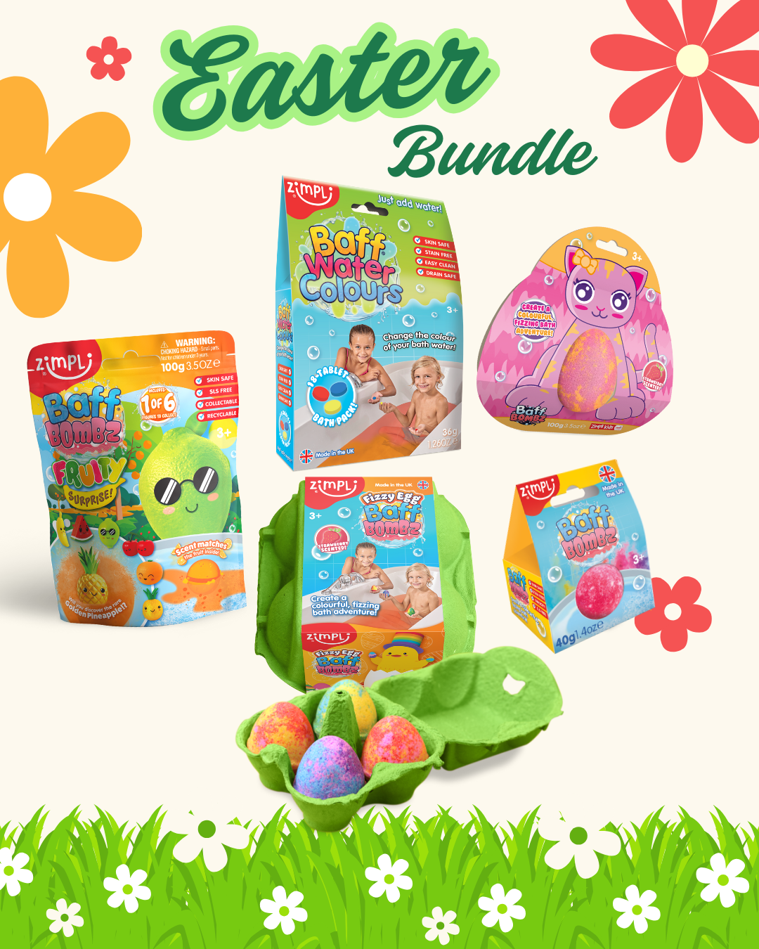 Zimpli Easter Mystery Bundle - 5 Bath Products