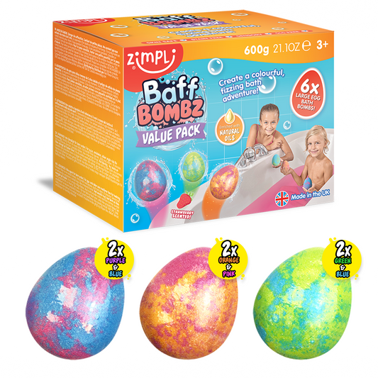 Zimpli Baff Bombz Eggs- 6 Pack