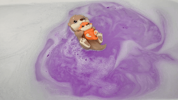Baff Buddies - Mama & Baby Otter Floating Bath Toy with Baff Bombz