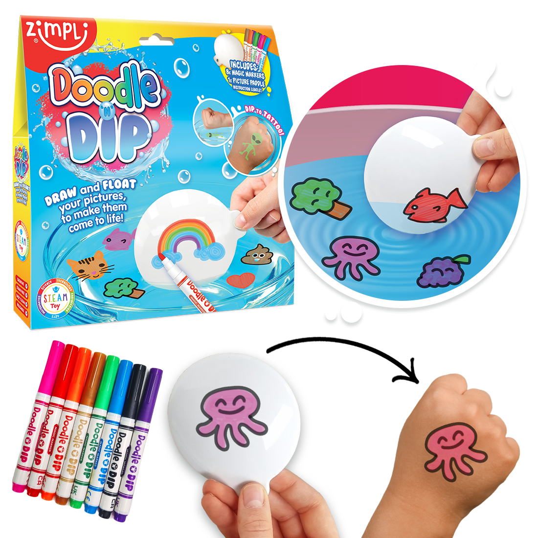 Zimpli Doodle N Dip - Arts & Crafts Set