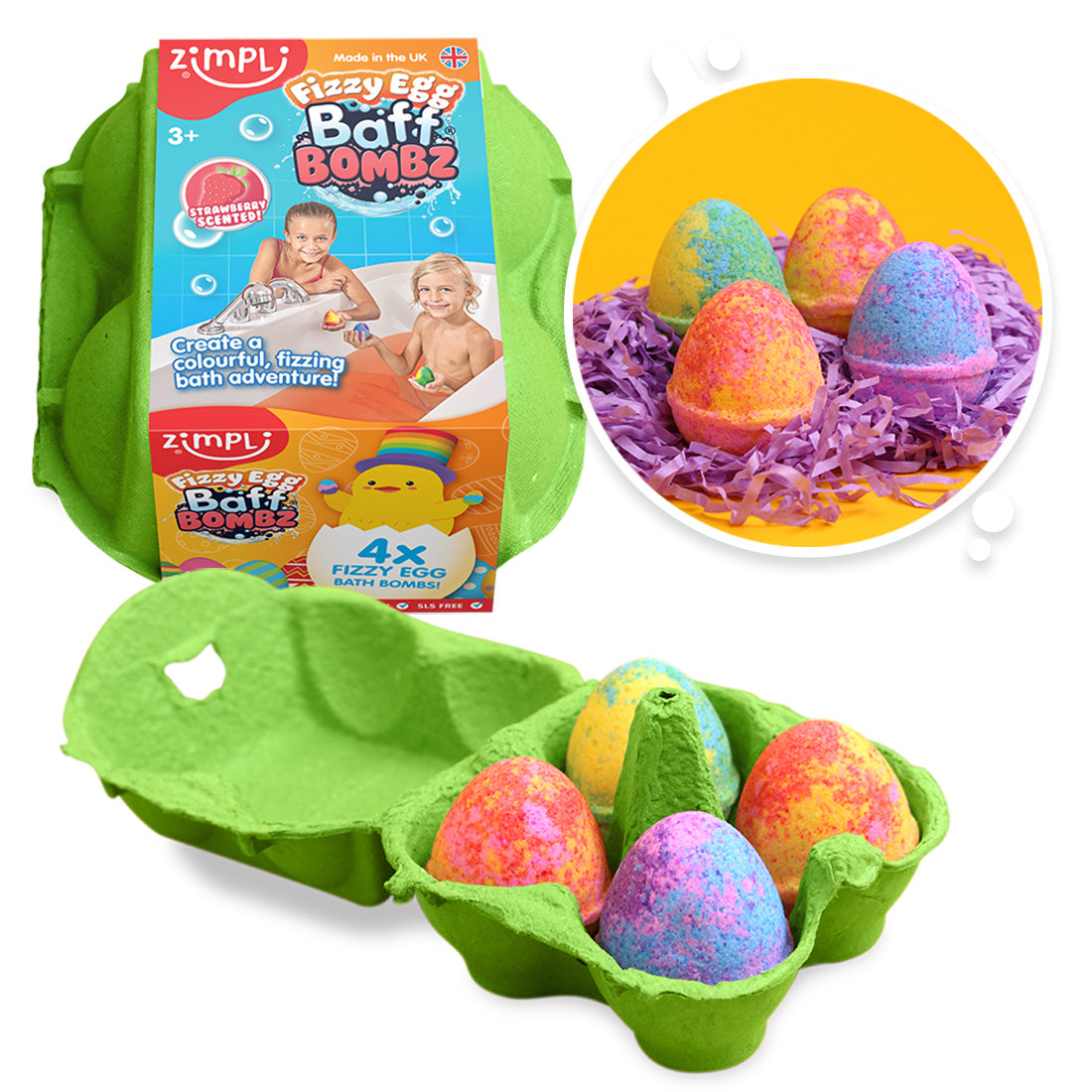 Fizzy Egg Baff Bombz