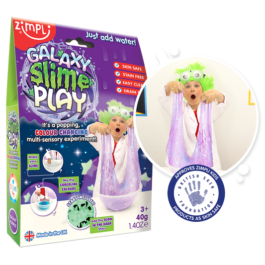 Zimpli Galaxy Slime Play - With Glow In The Dark Stars