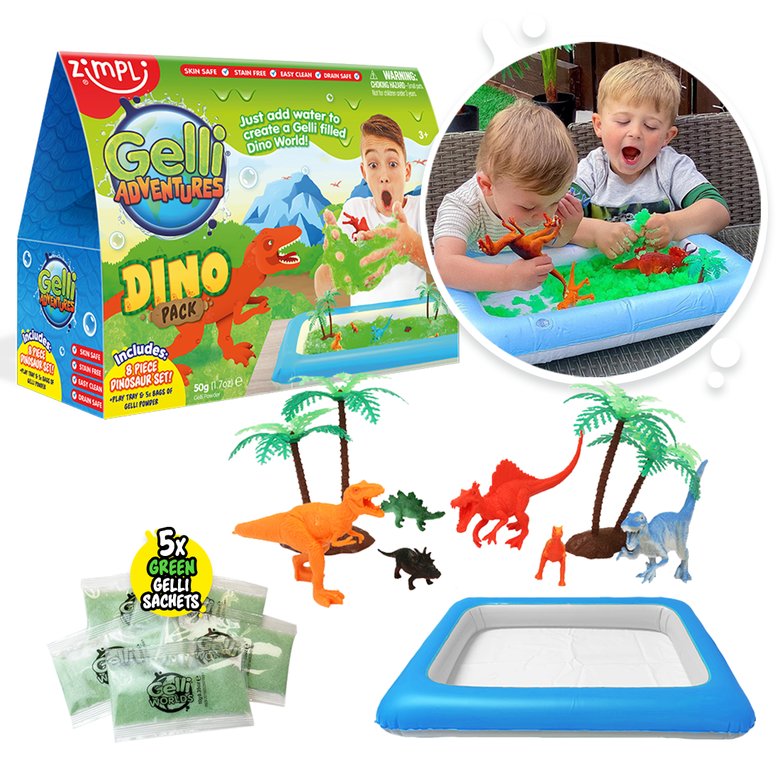 Zimpli Gelli Adventures - Dino Pack