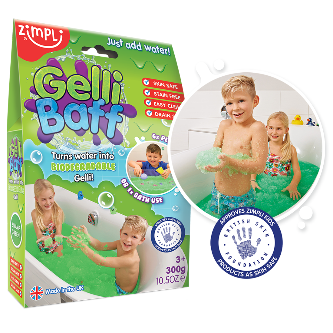 Zimpli Gelli Baff Green