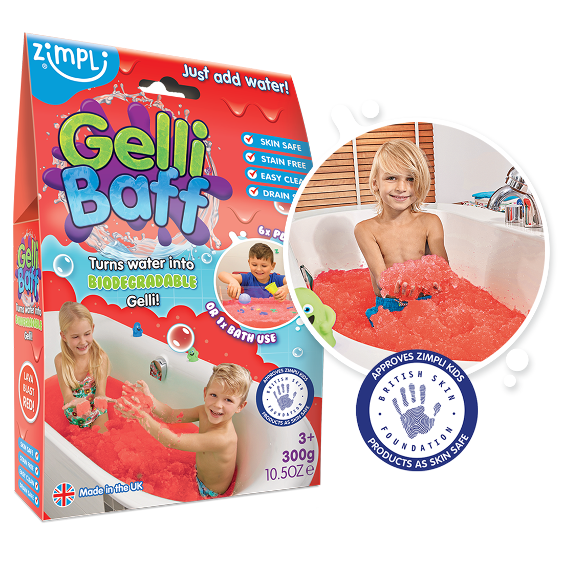 Zimpli Gelli Baff Red