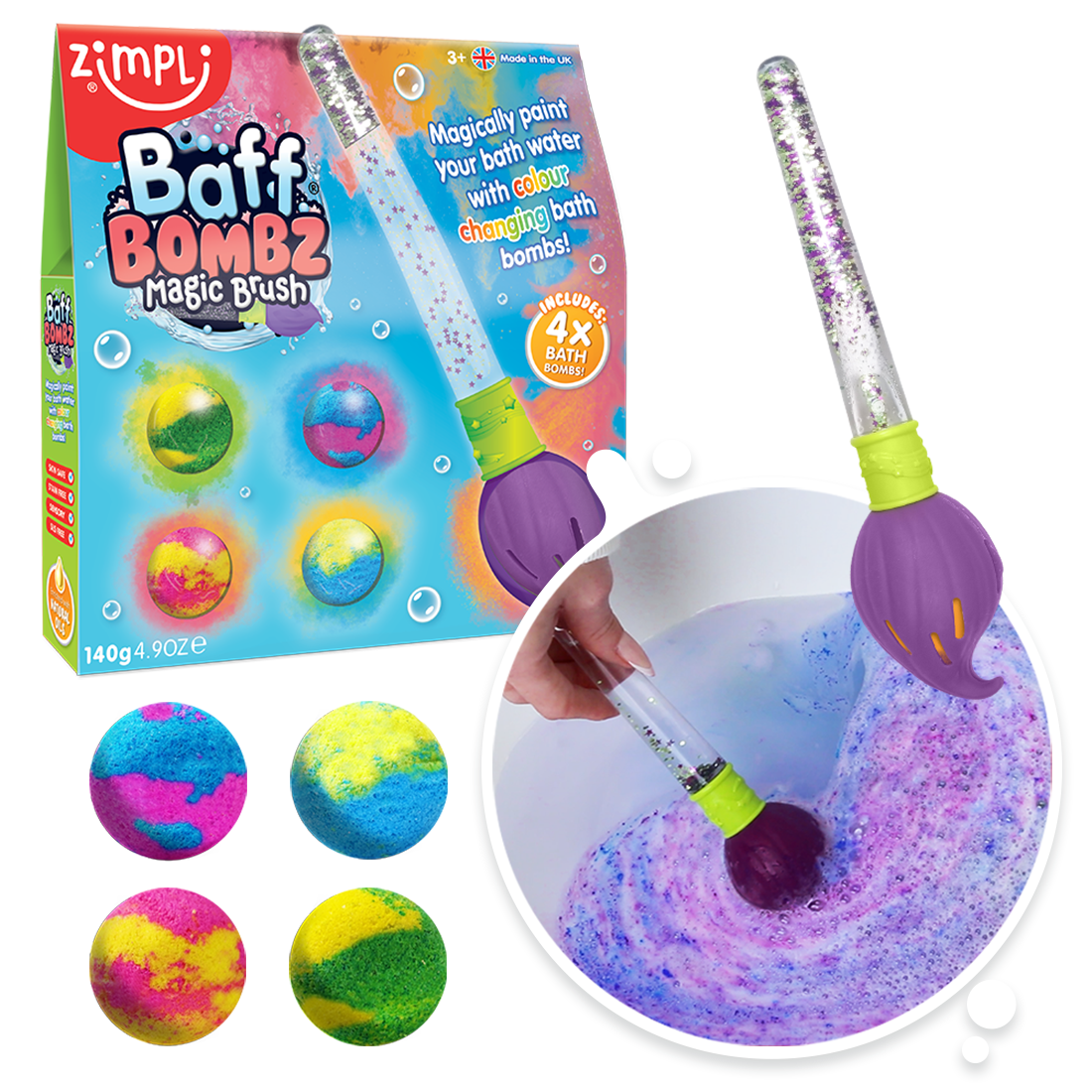 Zimpli Baff Bombz Magic Brush