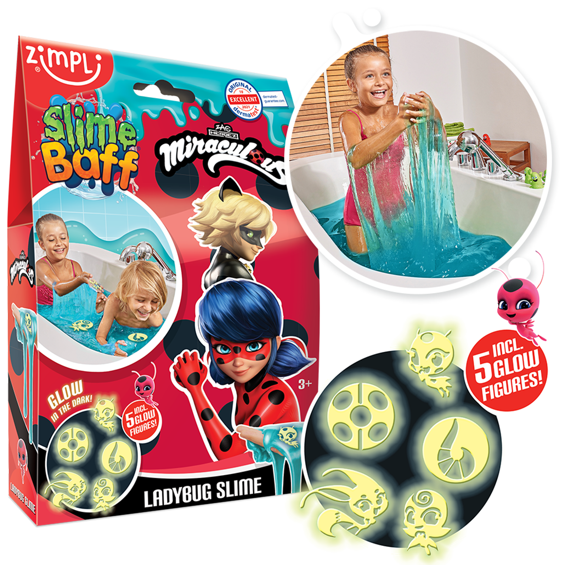 Miraculous Lady Bug Slime Baff - Aqua