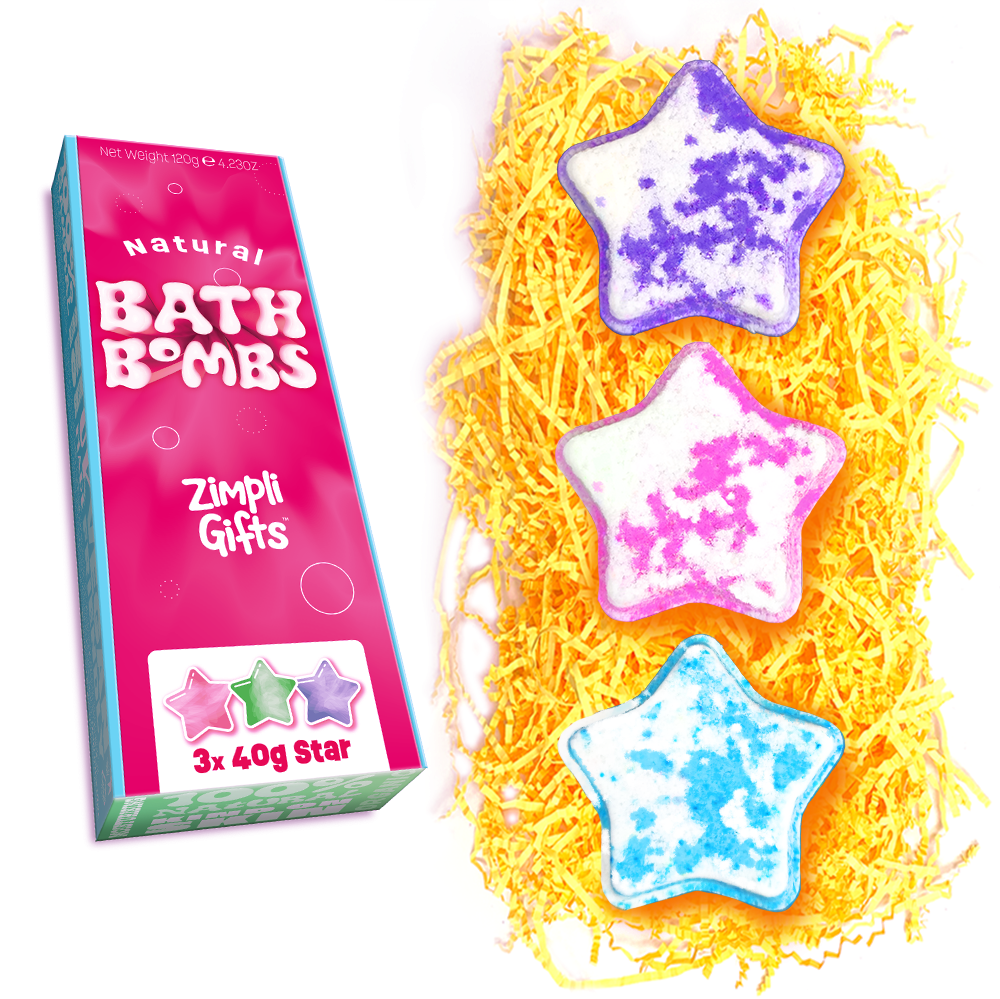 Zimpli Gifts - Star Bath Bomb Gift Set- 3 Pack