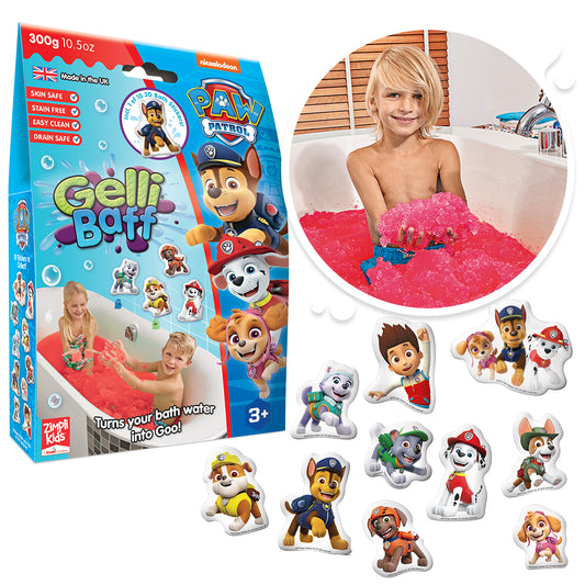 Paw Patrol Gelli Baff With Bath Stickers- Red