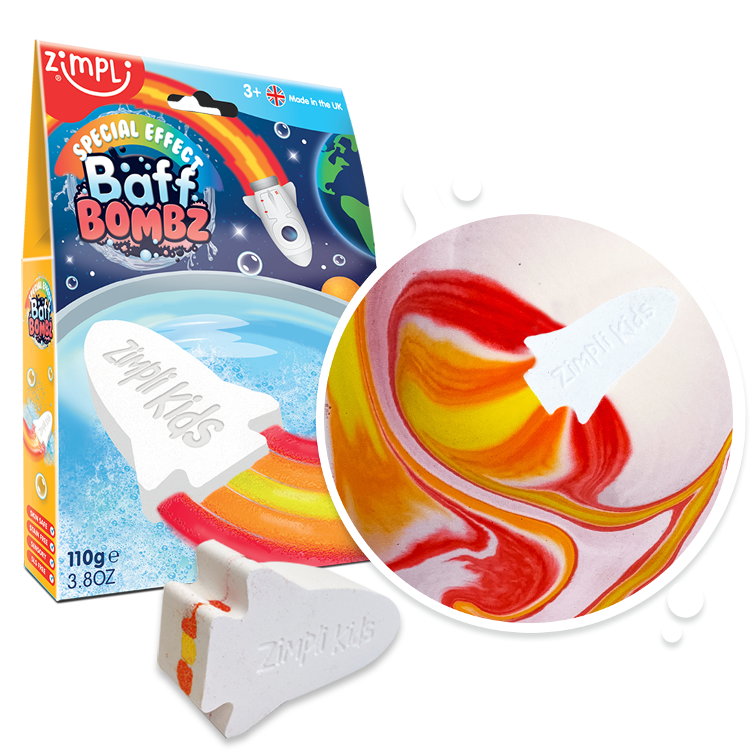 Zimpli Large Rocket Special Effect Baff Bombz