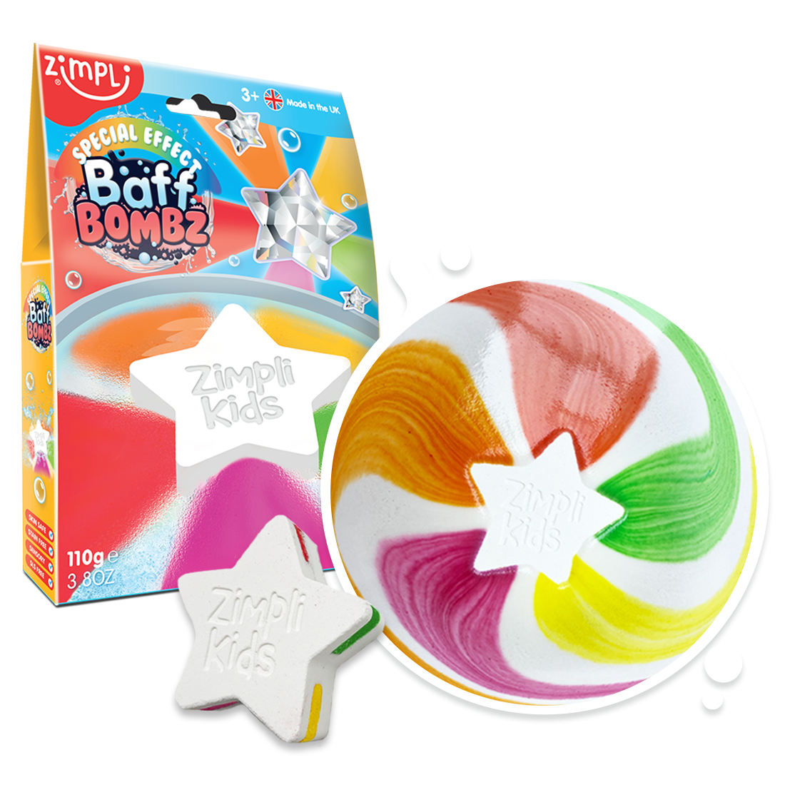 Zimpli Large Star Special Effect Baff Bombz