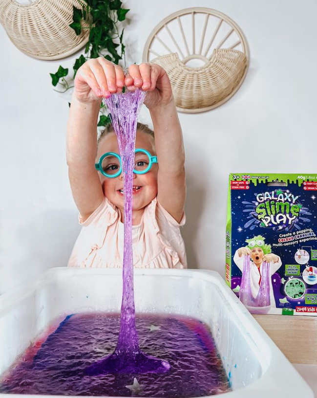 Zimpli Galaxy Slime Play - With Glow In The Dark Stars