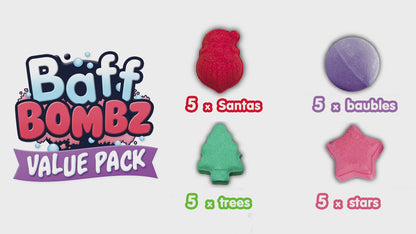 Zimpli Christmas Baff Bombz - 20 Pack