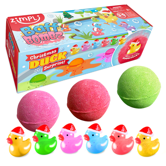 Zimpli Christmas Duck Surprise Baff Bombz - 3 Pack