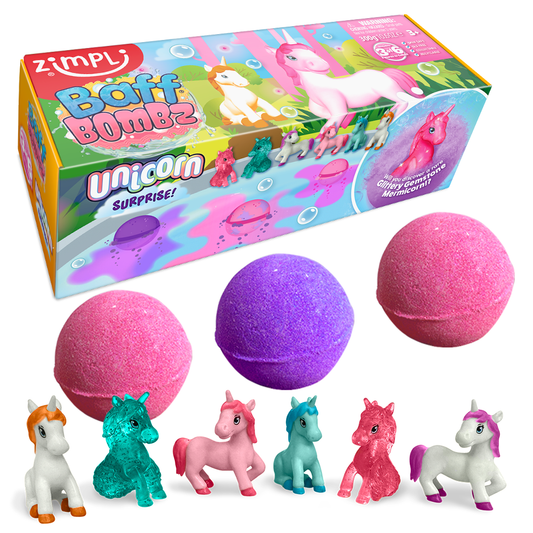 Zimpli Unicorn Surprise Baff Bombz - 3 Pack