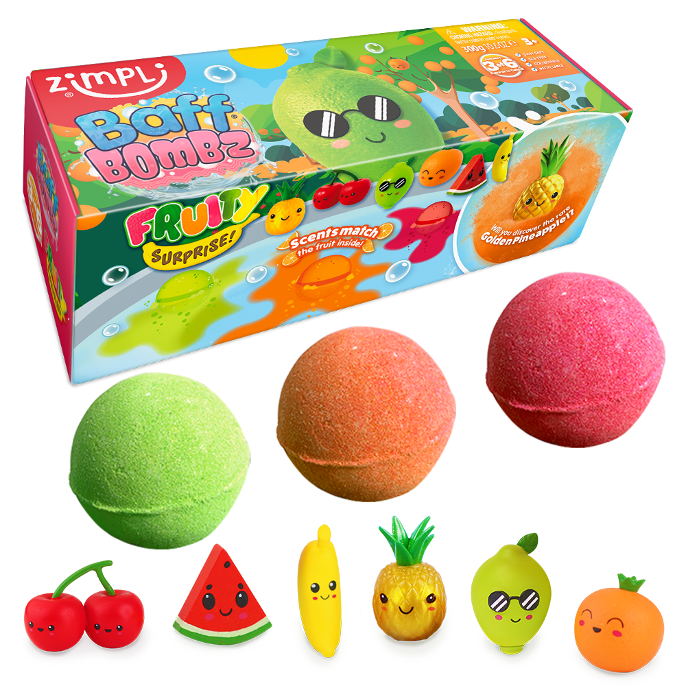 Fruity Baff Bombz Surprise - 3 Pack