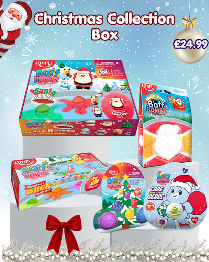 Christmas Collection Box - 5 Christmas Themed Bath Bombs