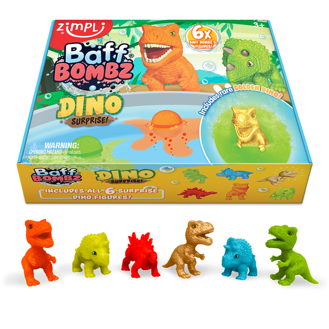 Zimpli Surprise Baff Bombz 6 Pack Dino