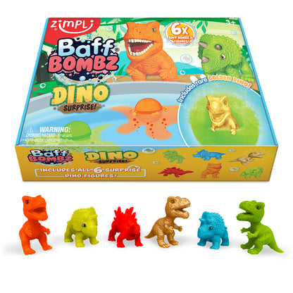 Zimpli Surprise Baff Bombz 6 Pack - Dino