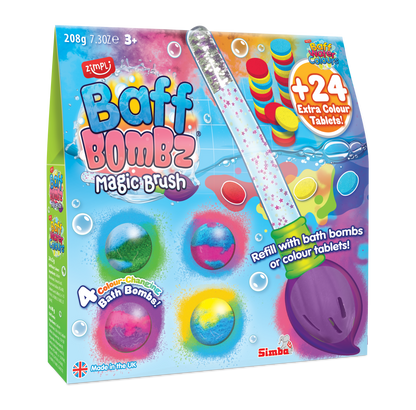 Baff Bombz Magic Brush & Baff Water Colours