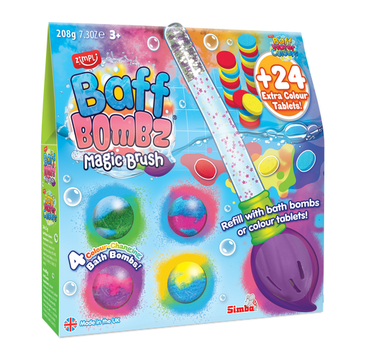 Baff Bombz Magic Brush & Baff Water Colours