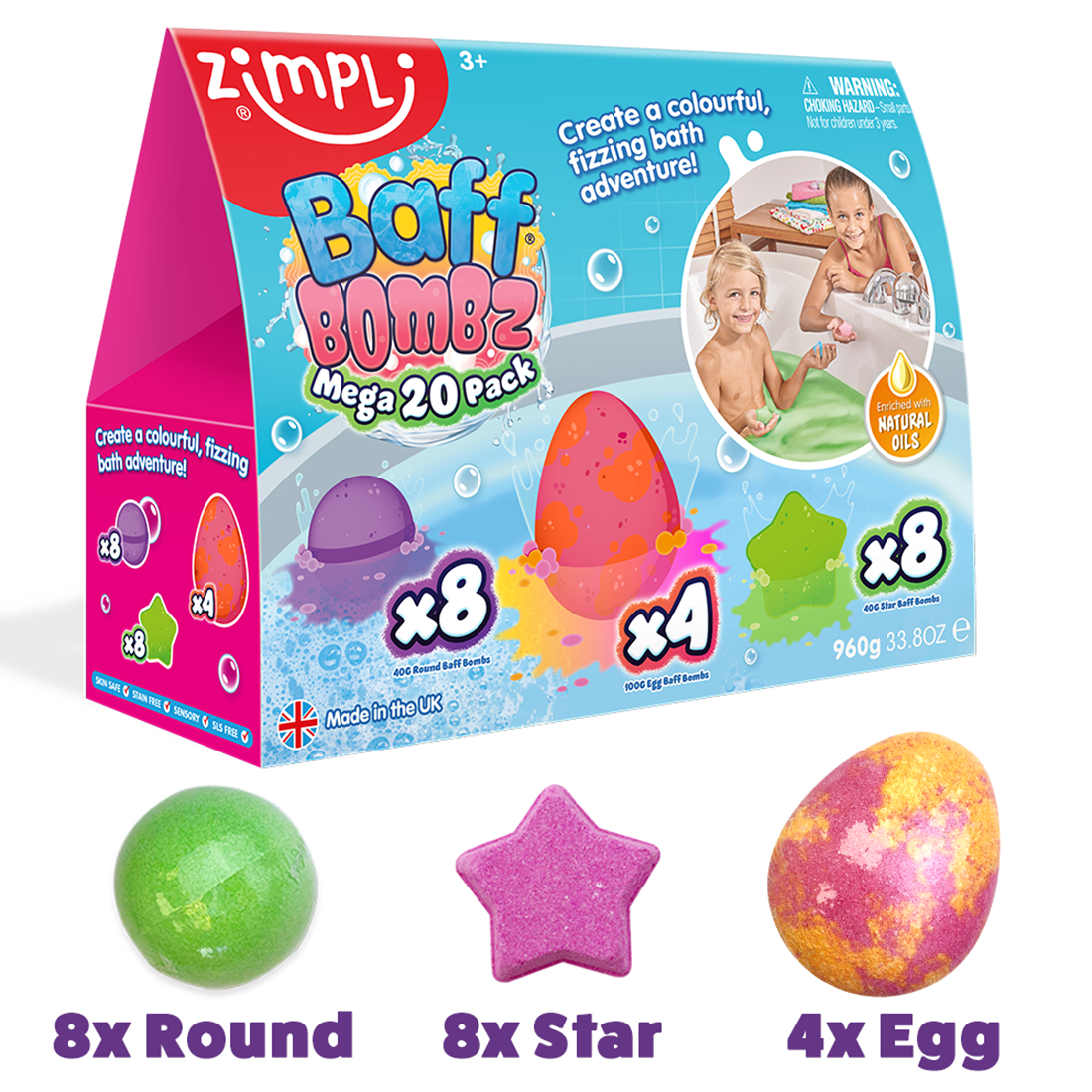 Zimpli Baff Bombz Mega 20 Pack