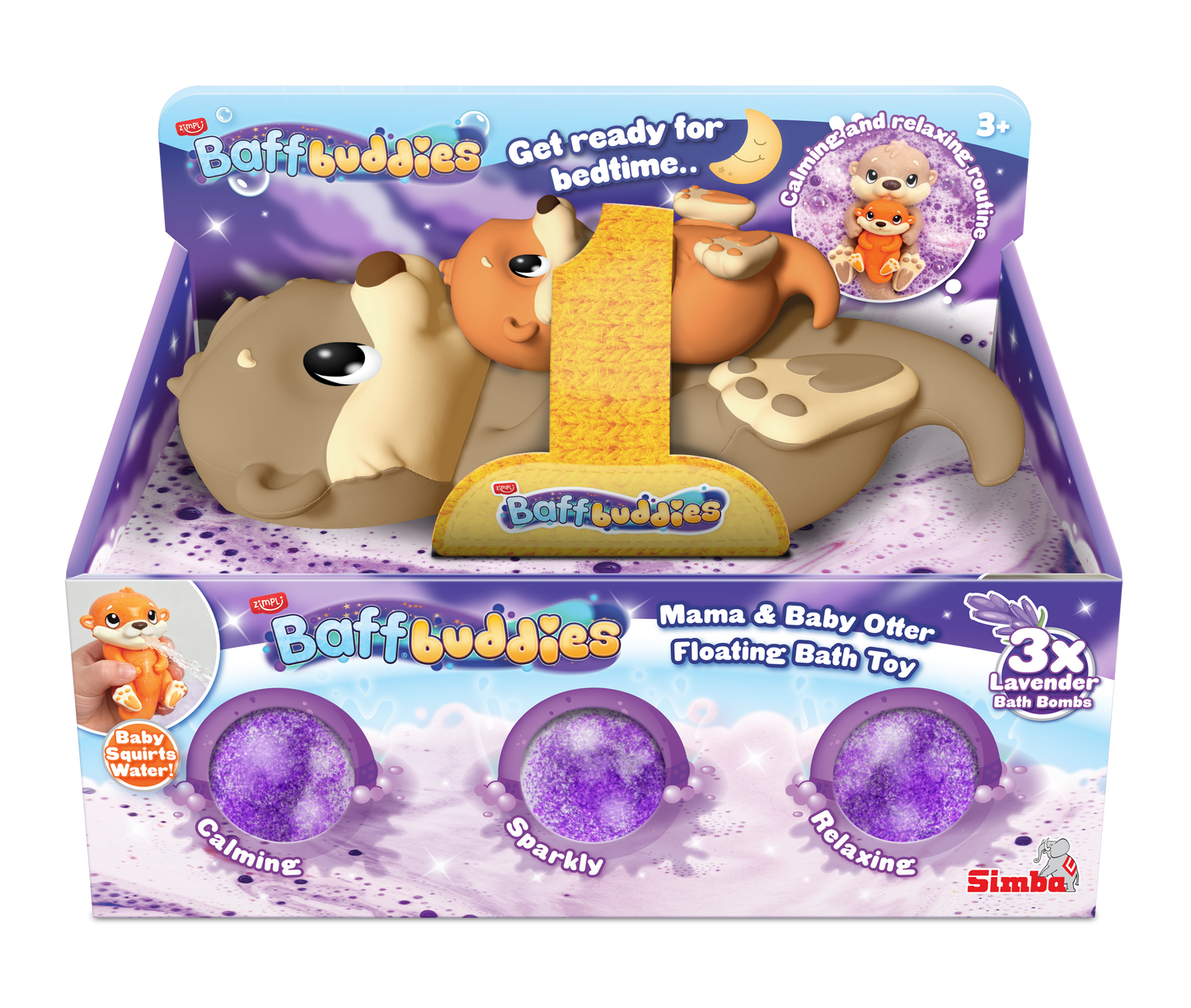 Baff Buddies - Mama & Baby Otter Floating Bath Toy with Baff Bombz