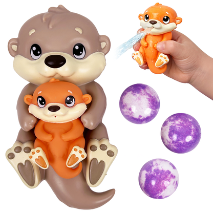 Baff Buddies - Mama & Baby Otter Floating Bath Toy with Baff Bombz