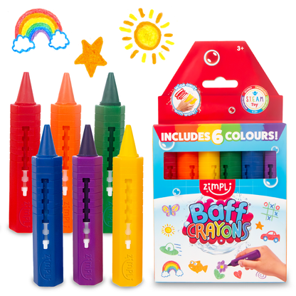 Baff Crayons 6 Pack