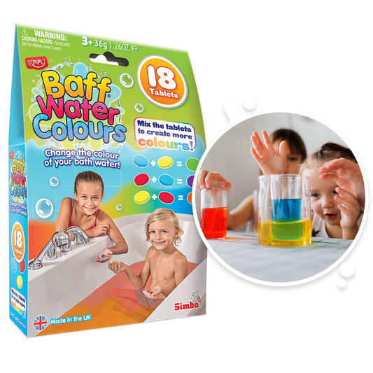 Zimpli Baff Water Colours - 6 Pack (18 Tablets)