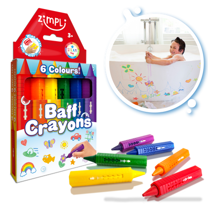 Baff Crayons 6 Pack