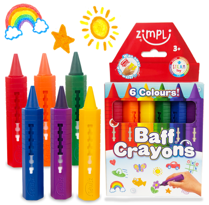 Baff Crayons 6 Pack