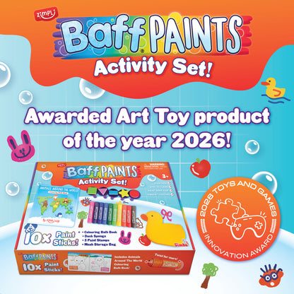 Zimpli Baff Paints - Activity Set & Colouring Book