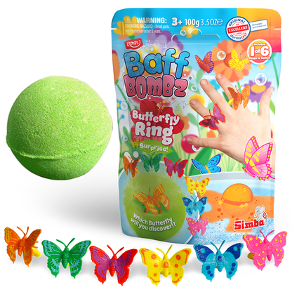 Zimpli Baff Bombz Surprise - Butterfly Rings