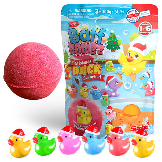 Zimpli Christmas Duck Surprise Baff Bombz