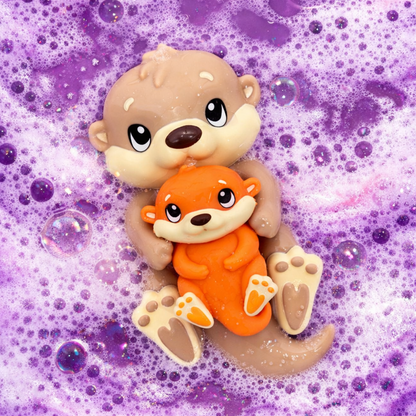 Baff Buddies - Mama & Baby Otter Floating Bath Toy with Baff Bombz