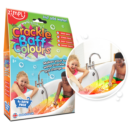 Zimpli Crackle Baff Colours - 6 Pack