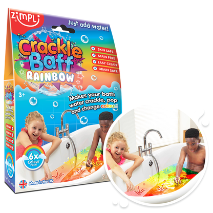 Zimpli Crackle Baff Rainbow - 6 Pack