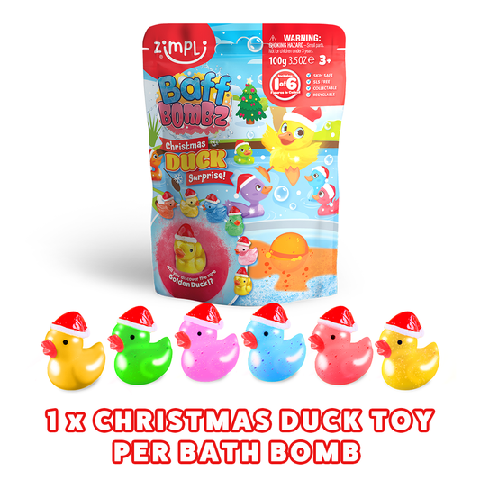 Zimpli Christmas Duck Surprise Baff Bombz