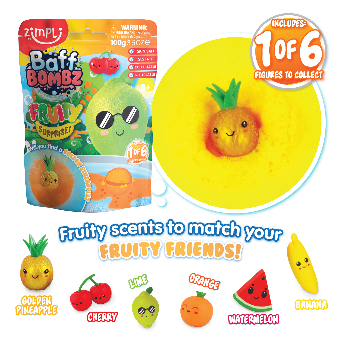 Zimpli Fruity Surprise Baff Bombz