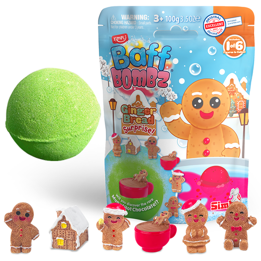 Zimpli Ginger Bread Surprise Baff Bombz