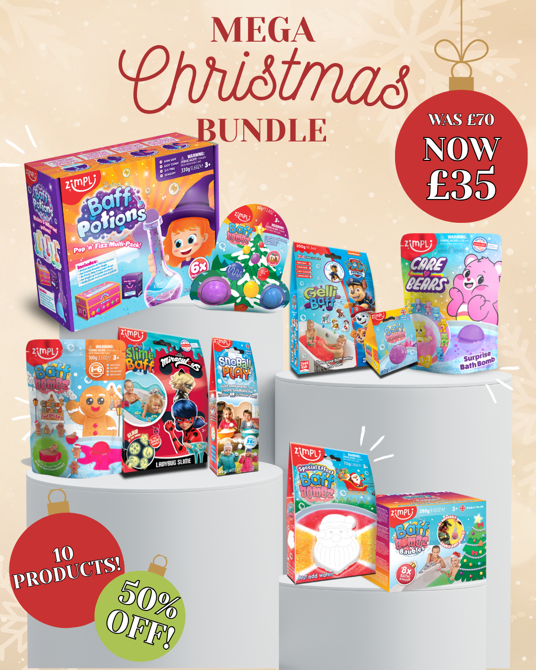 Mega Christmas Bundle - 10 Bath Products!