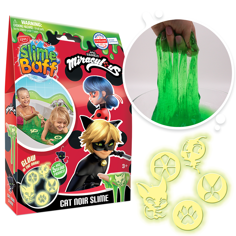 Miraculous Cat Noir Slime Baff - Green