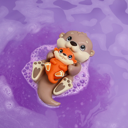 Baff Buddies - Mama & Baby Otter Floating Bath Toy with Baff Bombz