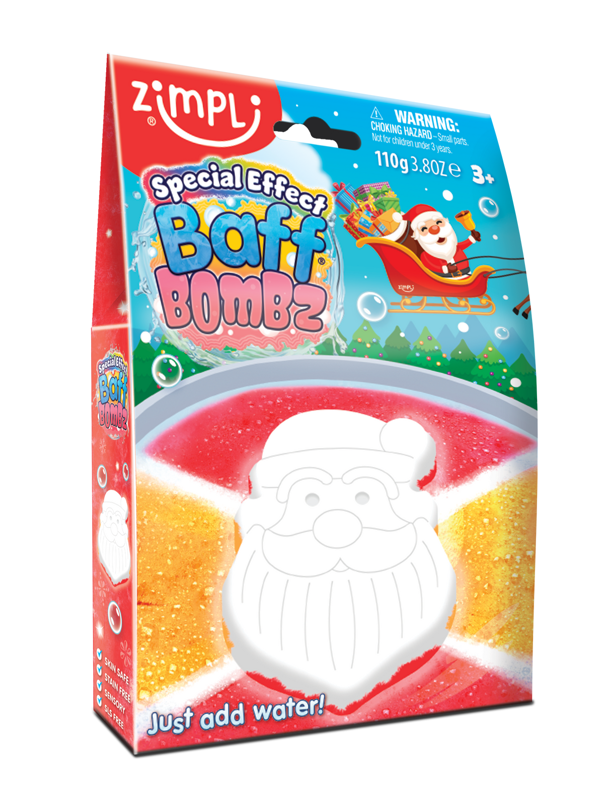 Mini Christmas Collection Box -  3 Christmas Themed Bath Bombs