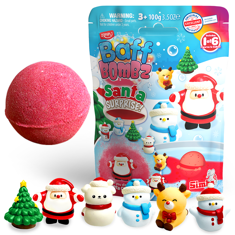 Zimpli Santa Surprise Christmas Baff Bombz