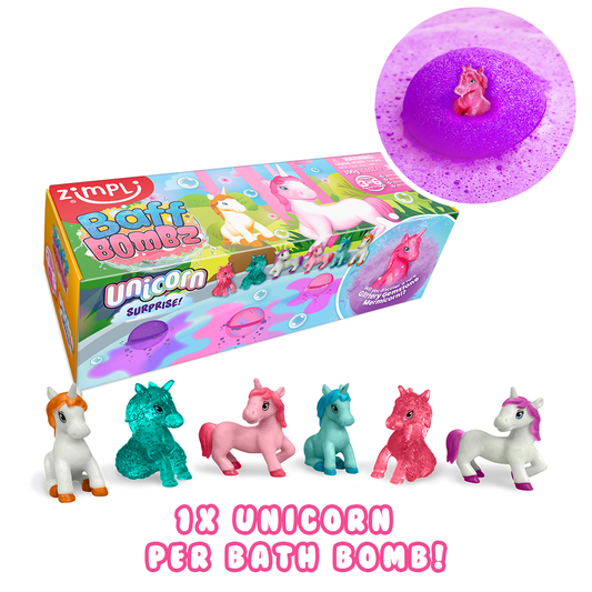 Zimpli Unicorn Surprise Baff Bombz - 3 Pack
