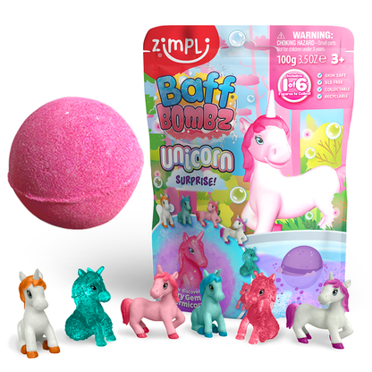 Zimpli Unicorn Surprise Figure Baff Bombz