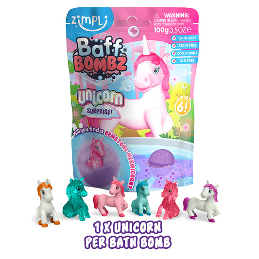 Zimpli Unicorn Surprise Figure Baff Bombz