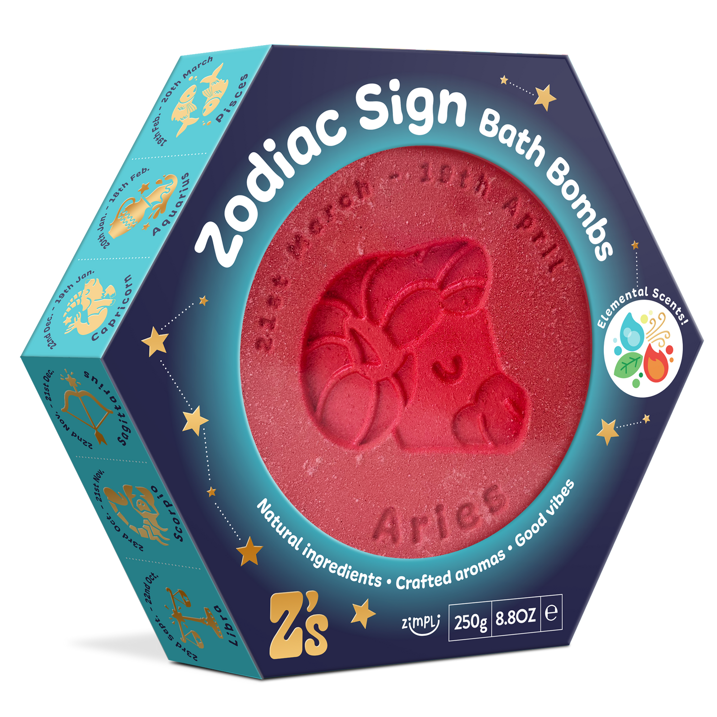 Z'S Zodiac Signs Bath Bombs - ARIES